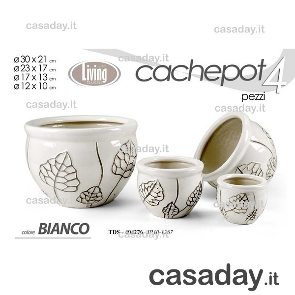 PORTAVASI CERAMICA PZ.3 ASSORTITI 